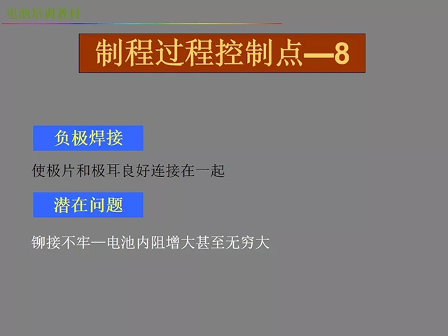 鋰電池廠家詳解:鋰電池生產工藝注意問題(圖)